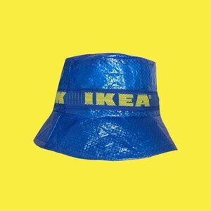 IKEA Blue Shopping Bag Bucket Hat One Size Fits All Adult